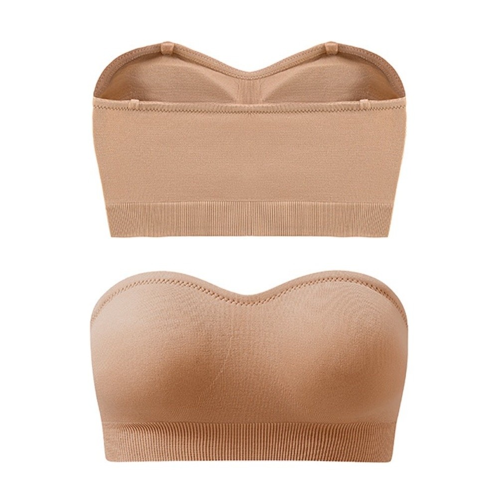 Push Up Bra Silicone - Cómodo con relleno, sujetador bandeau sin