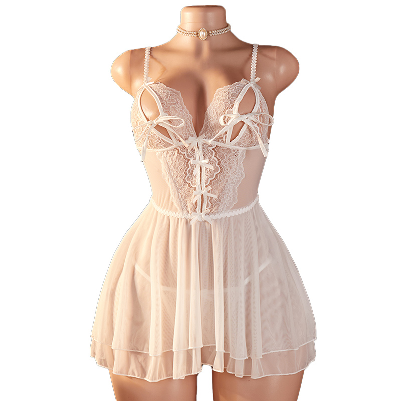 Lencería Transparente y Sexy p - Lace Bralette Set reseña y precio