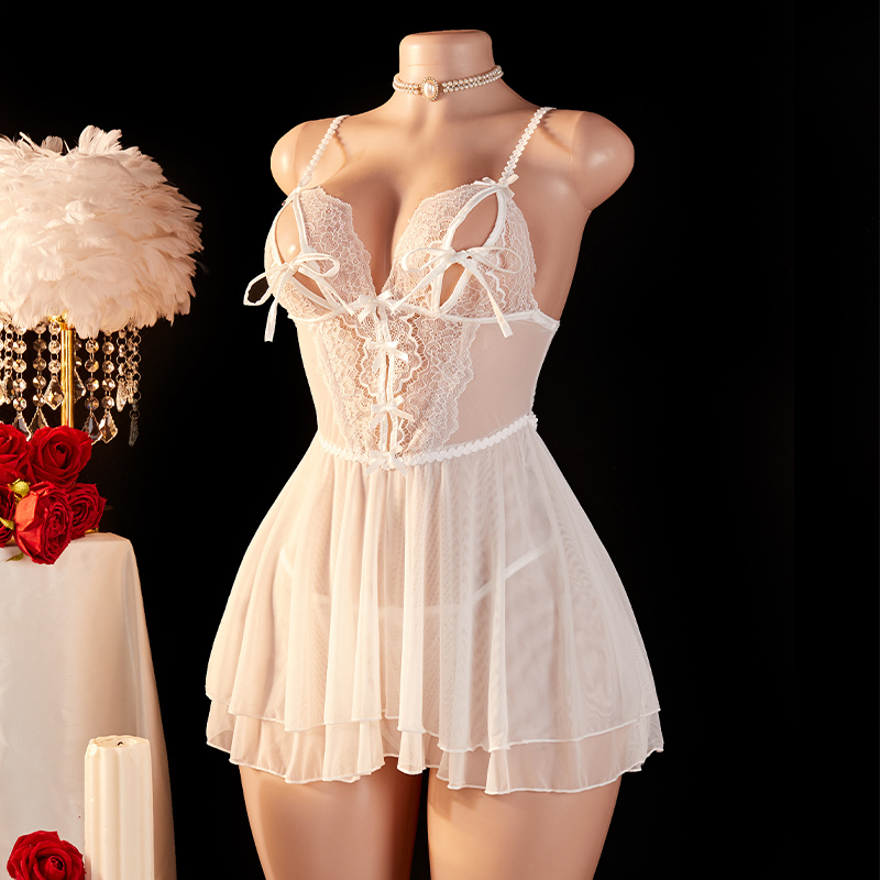 Lencería Transparente y Sexy p - Lace Bralette Set reseña y precio