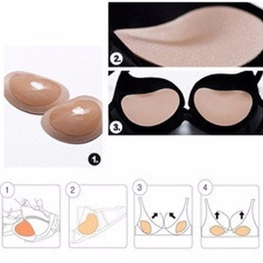 Almohadillas reutilizables de  - Push Up Bra Silicone reseña y precio